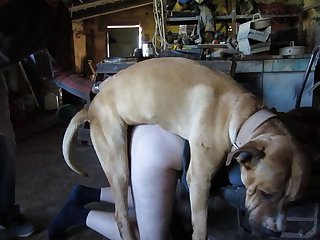 Forelegs Grasped The Girl Working Around Her Torso