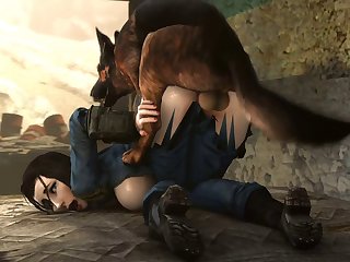 Fucked From Behind By Dogmeat[dog Wolf]3D Bestiality